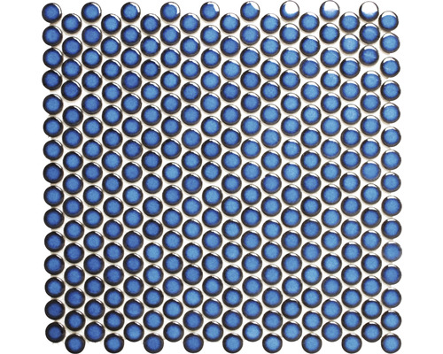 Keramische mozaïekknop 451N kobaltblauw glanzend 32x30,5 cm
