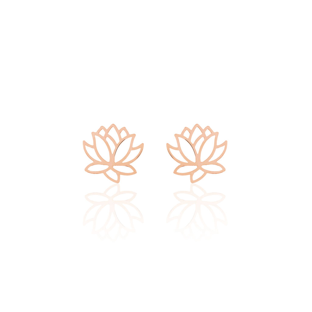 Boucles D'oreilles Puces Rosita Argent Rose