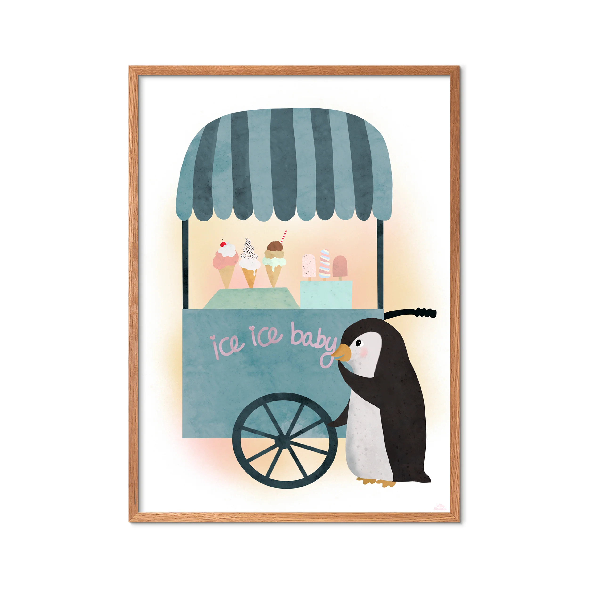 Poster & Frame  Willero Illustration Ice-Ice-Baby plakat