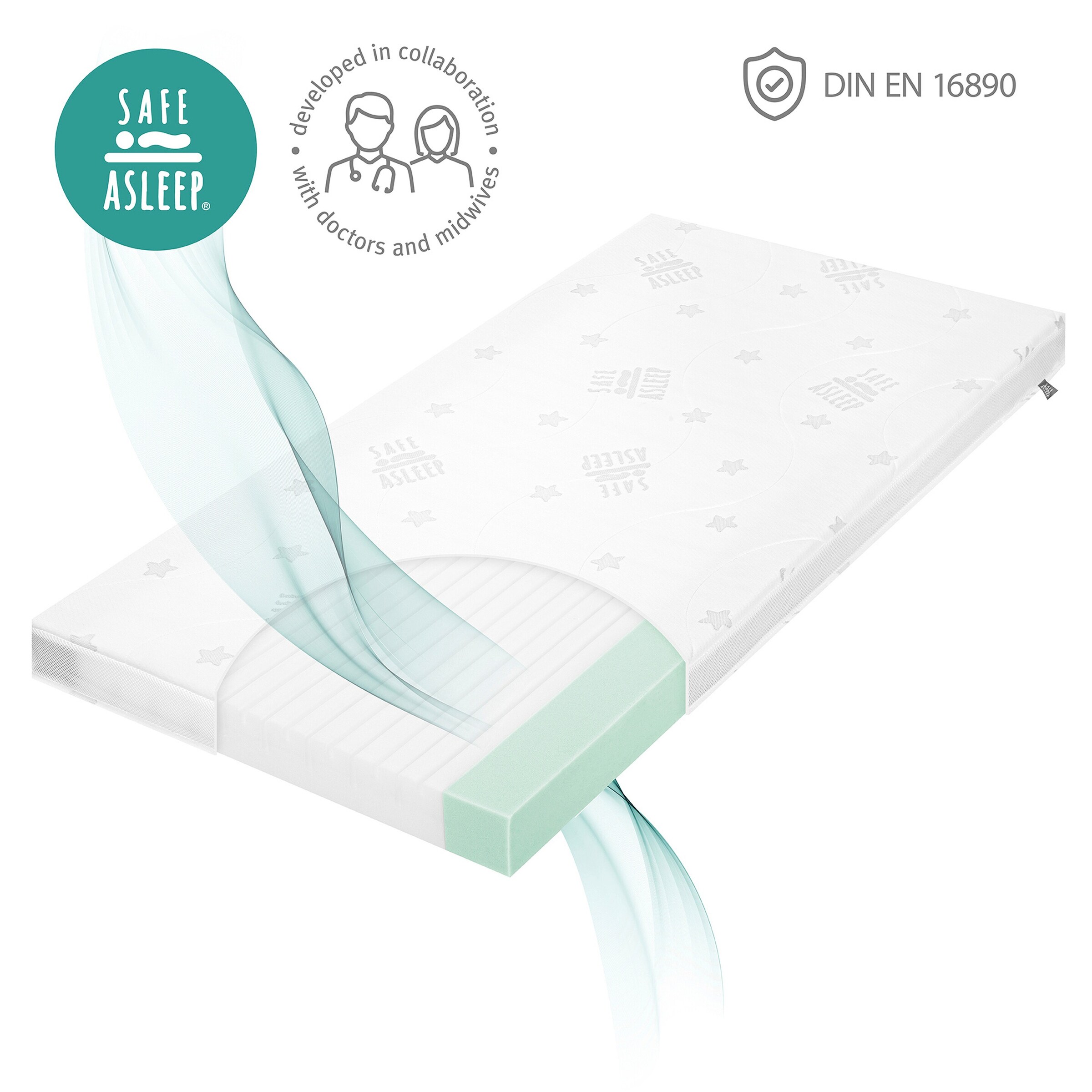 roba Babybettmatratze Air Balance PLUS, 70x140 cm safe asleep®