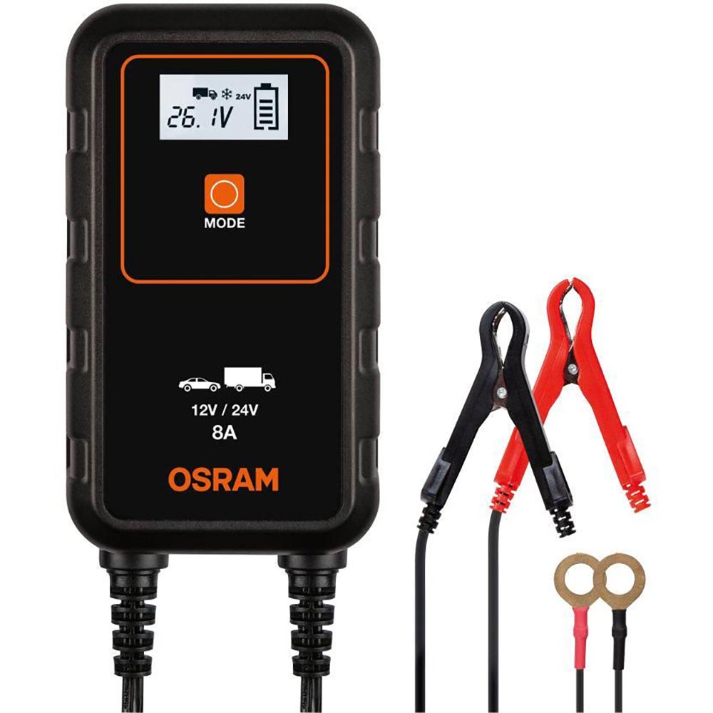 Osram - Chargeur de batterie auto/camion 12V/24V 8A