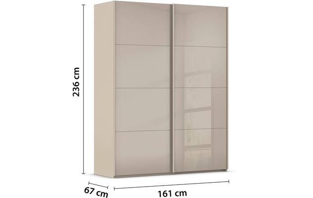 Kledingkast Finca Glans Glas