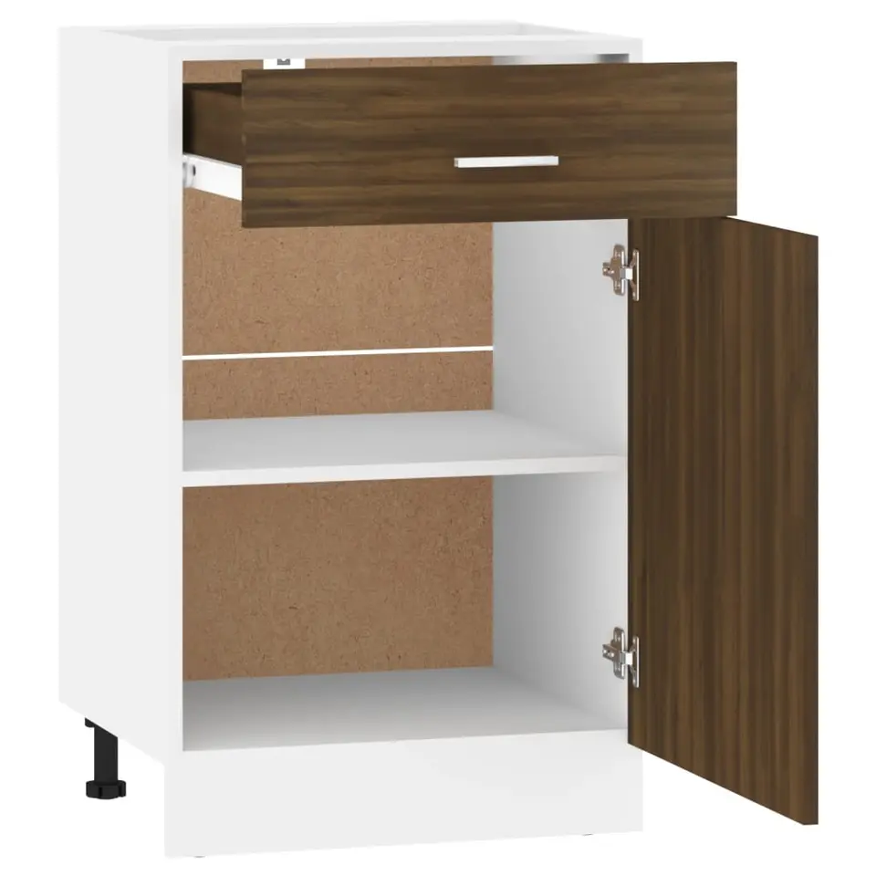 vidaXL - Ladekast - Bruin - Bewerkt hout
