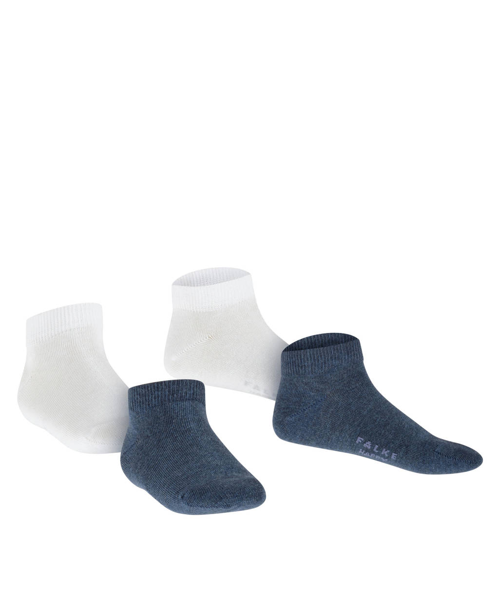 FALKE sneakersokken - set van 2 wit/donkerblauw