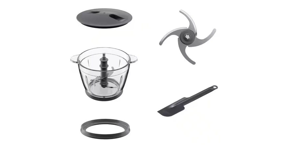 KenwoodEasy Chop+ hakmolen met glazen kom CHP62.400SI  (Zilver)