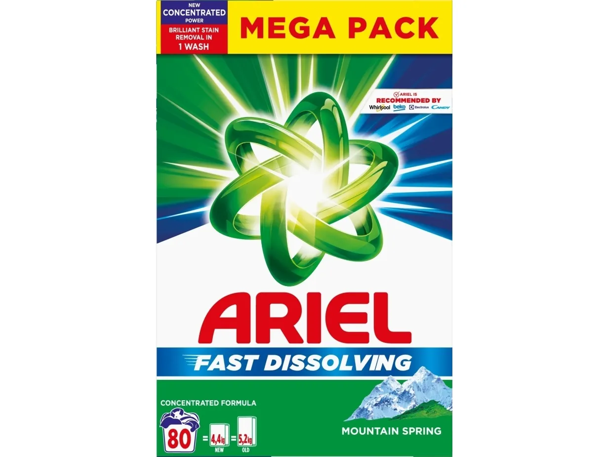 Ariel Proszek do prania Fast Dissolving Mountain Spring 4.4 kg