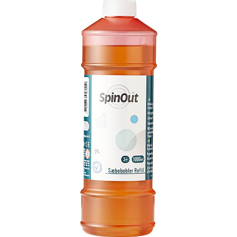 Spinout sæbebobler refill 1 liter