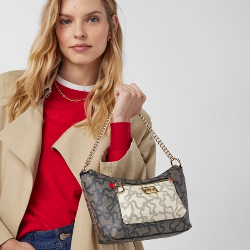 Bolsa de ombro Kaos Icon multicolorida vermelha