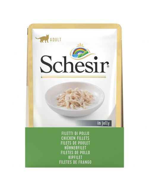 Schesir Cat Maaltijdzakjes Adult In Gelei 85 g - Kattenvoer