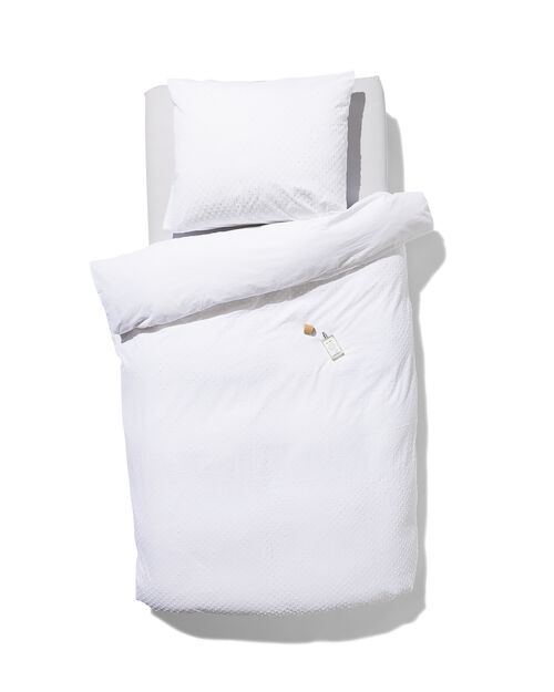 housse de couette en coton doux 140x200/220 structure pois
