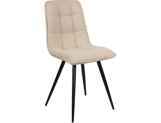 CONCEPT1 - Chaise Lot de 4 C. Alize beige tissu