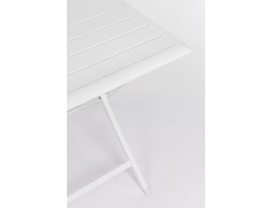 CONCEPT1 - Table extérieure Elin blanc 110 x 70 x h71 cm (pliante)