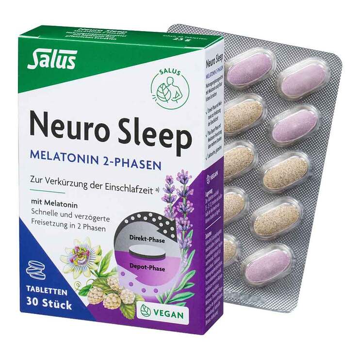 Neuro Sleep Melatonin 2-Phasen Tabletten Salus, 30 St