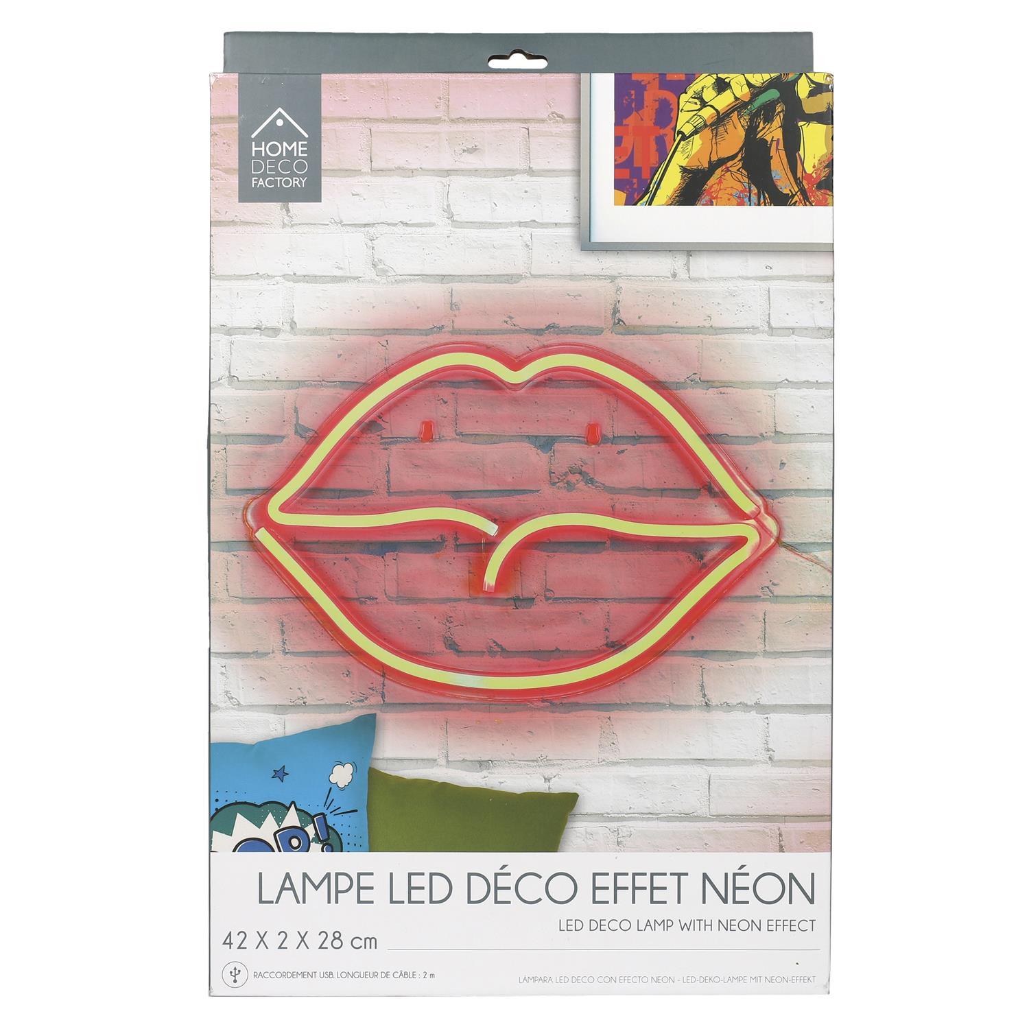 LAMPE LED EFFET NEON BOUCHE USB