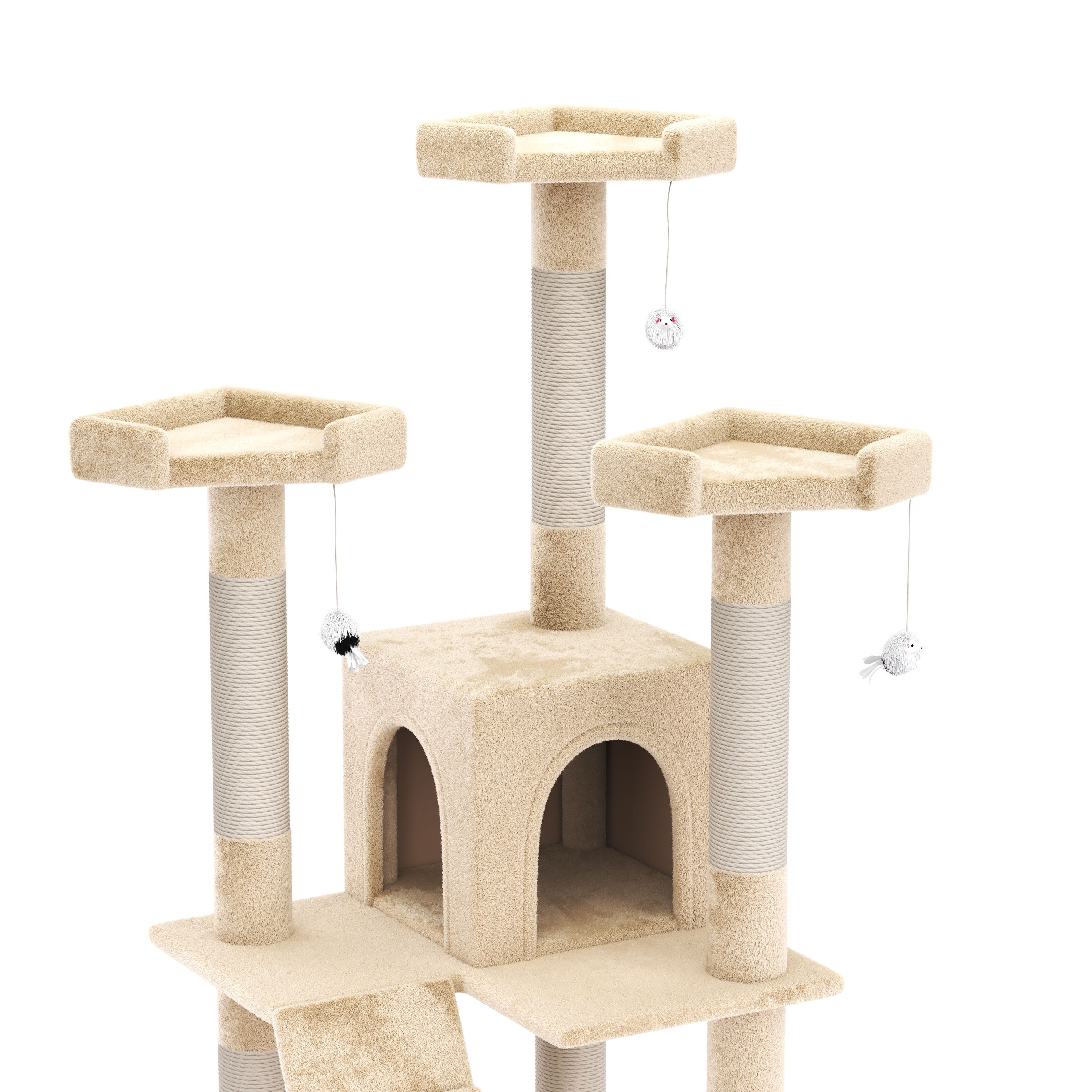 Katzenbaum MAX 182 cm beige