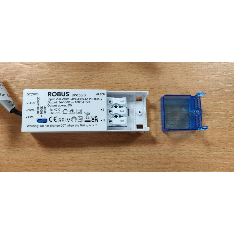 Robus Draco LED inbouwspot ring Mat zwart