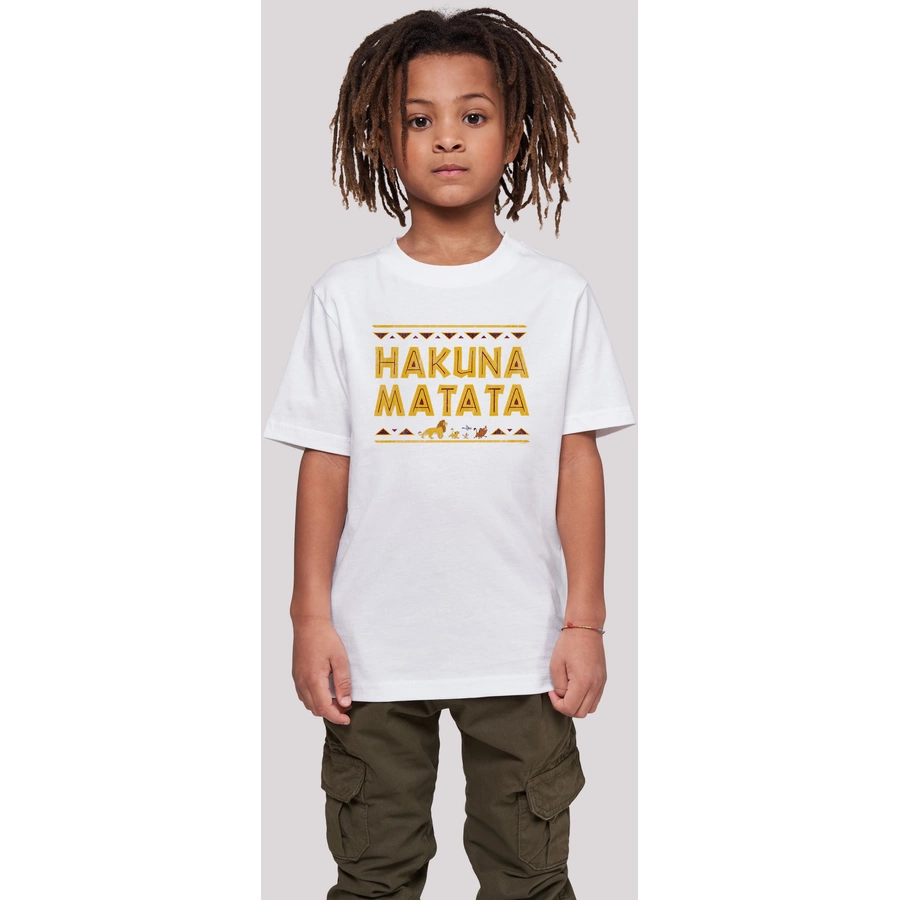 F4NT4STIC T-Shirt  König der Löwen Hakuna Matata weiß