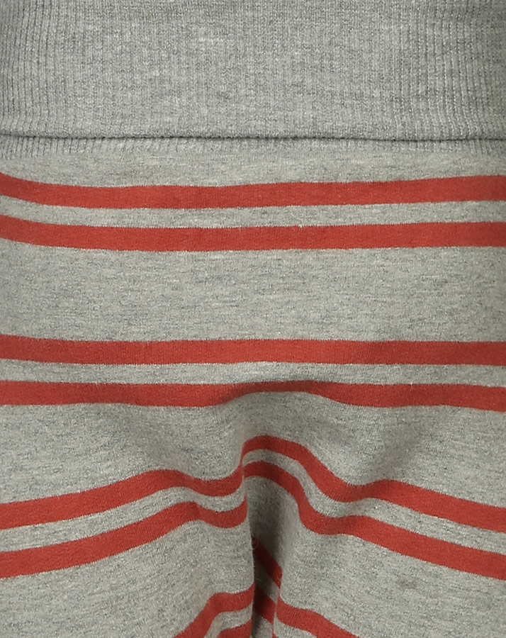Sweat-Schlupfhose WINTER STRIPES gestreift in grau melange