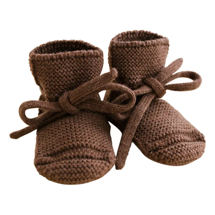 Hvid Chaussons Laine Mérinos | Chocolat