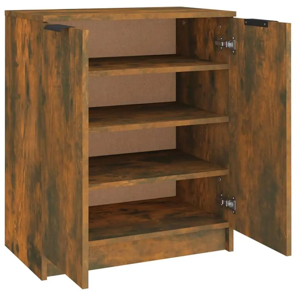 vidaXL - Schoenenrek - Bruin - Bewerkt hout
