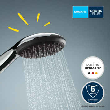 Grohe douchekop Quickfix Vitalio Start 110 handdouche waterbesparend 1 stand ø 11 cm chroom
