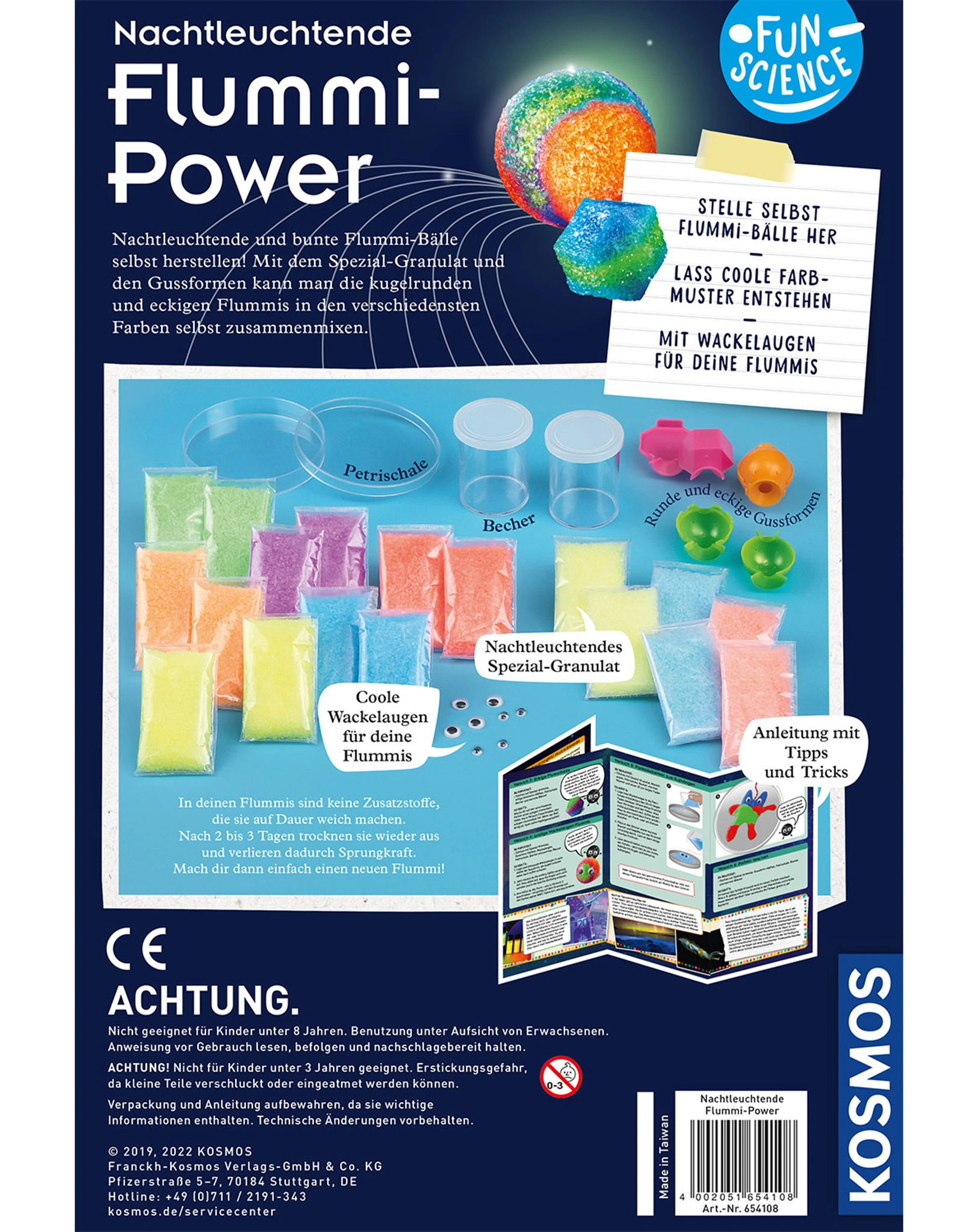 Experimentierkasten – Fun Science - Nachtleuchtende Flummi-Power