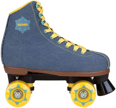 Nijdam Retro Denim Rebel Rulleskøyter, Blå/Gul
