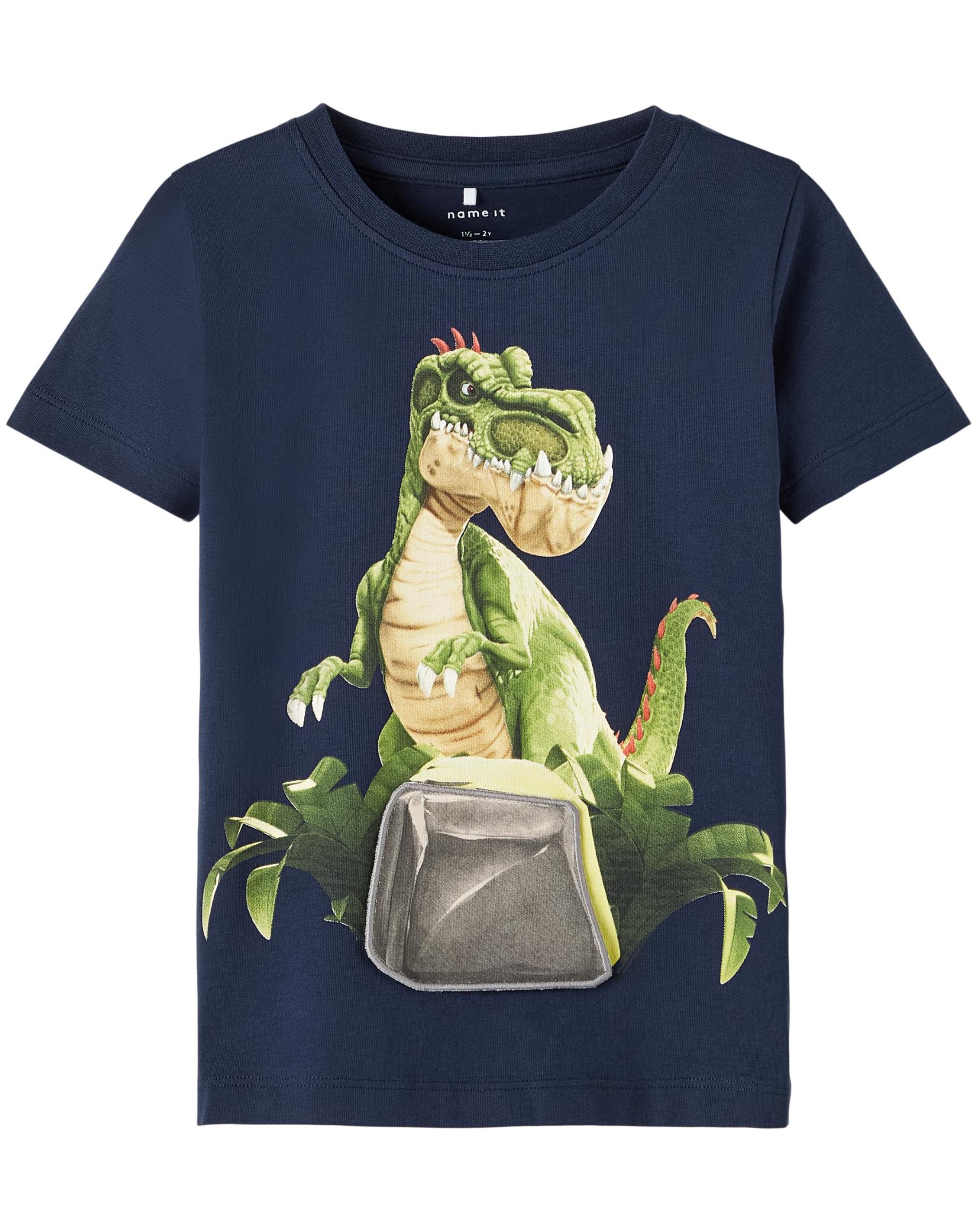T-Shirt NMMGIGANTOSAURUS MALTE in dark sapphire