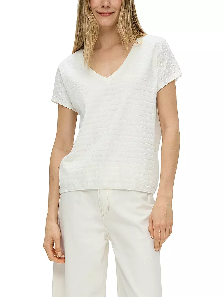 S.OLIVER T-Shirt  weiss
