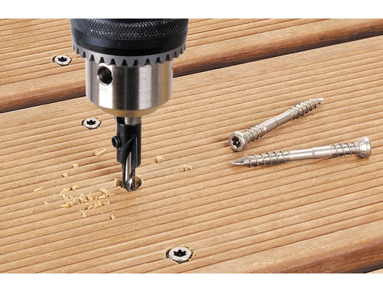 WOLFCRAFT - Coffret embouts de fraisage Perforateur bois multimatériau, diam.4.5 mm