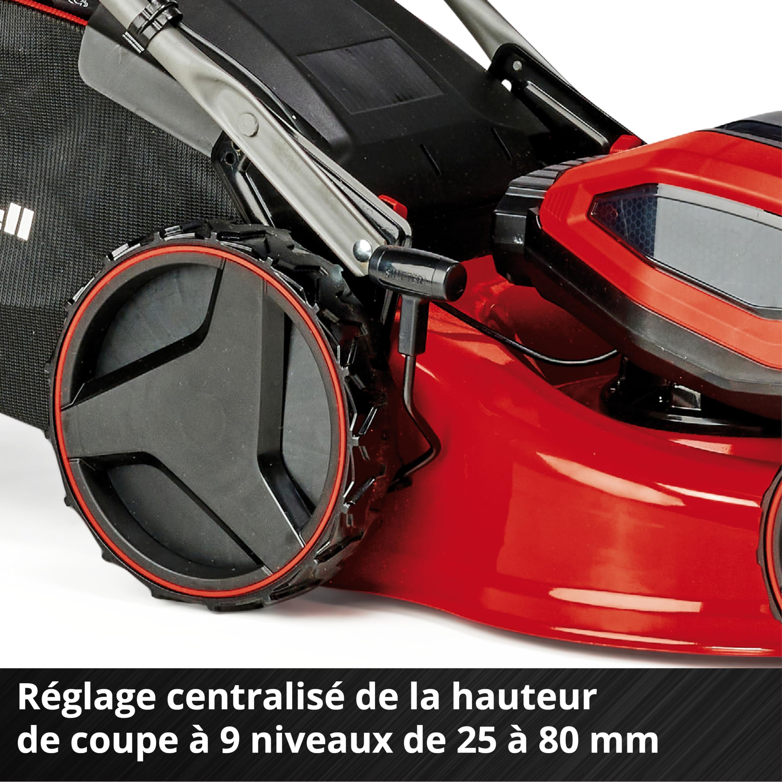 Einhell Professional Tondeuse à gazon sans fil GP-CM 36/47S Li BL (4x4,0Ah) Power X-Change (36V, moteur Brushless, Coupe à 47cm, Bac de 65L) Livré ave