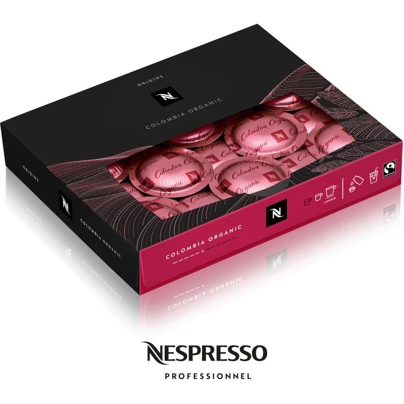 Capsules Nespresso Professionnel Colombia Organic - Boîte de 50