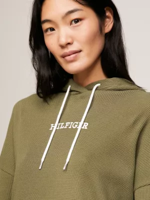 Hilfiger Monotype Waffle Knit Lounge Hoody