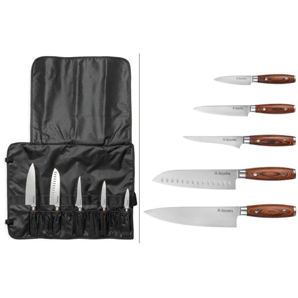 Trousse 5 couteaux de cuisine Sayuto Pakka X50 Sayuto