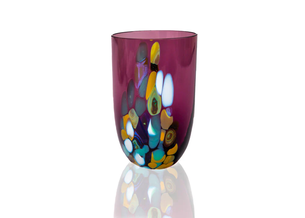 Anna Von Lipa  Marble Tumbler glas - Mulberry Purple