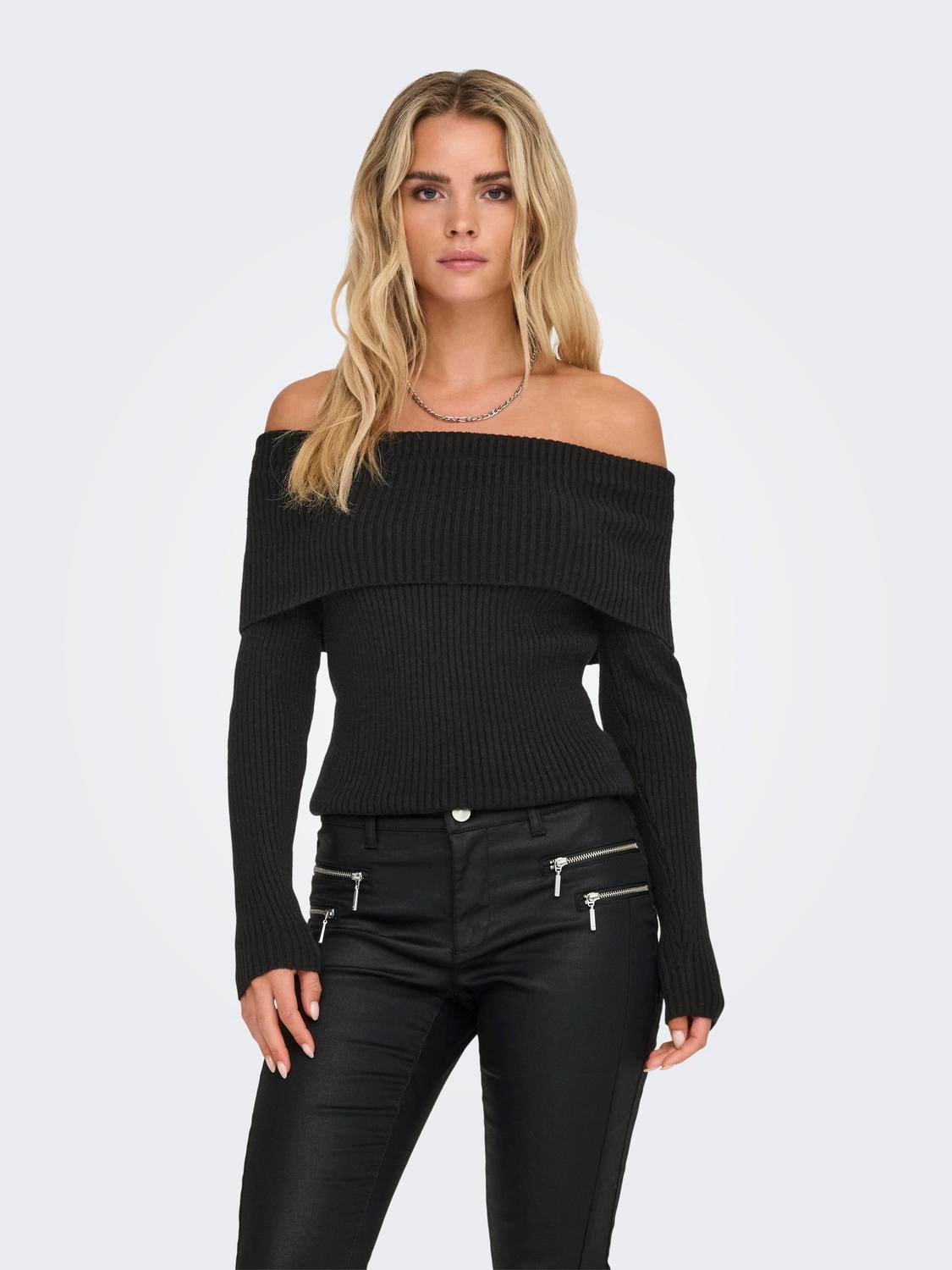 ONLKATIA Strickpullover Black