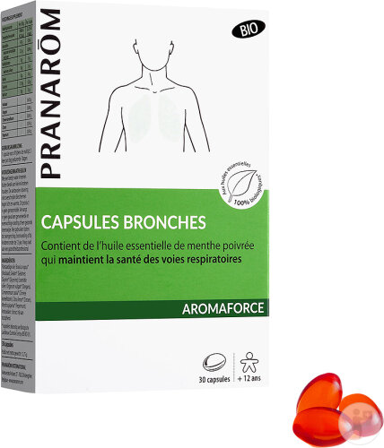 Pranarôm Aromaforce Capsules Bronches Bio 30 Capsules