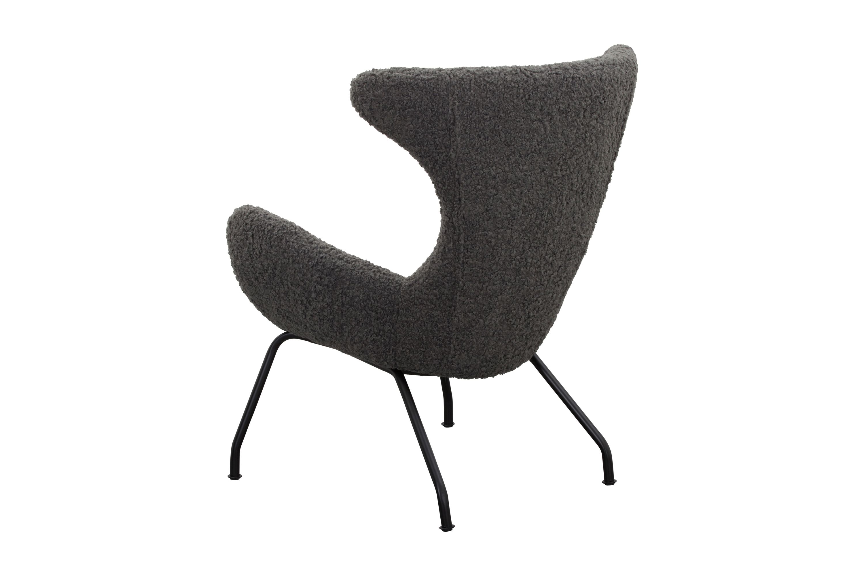 Relaxsessel Teddyfell grau Relaxsessel Polstersessel Ohrensessel Loungesessel