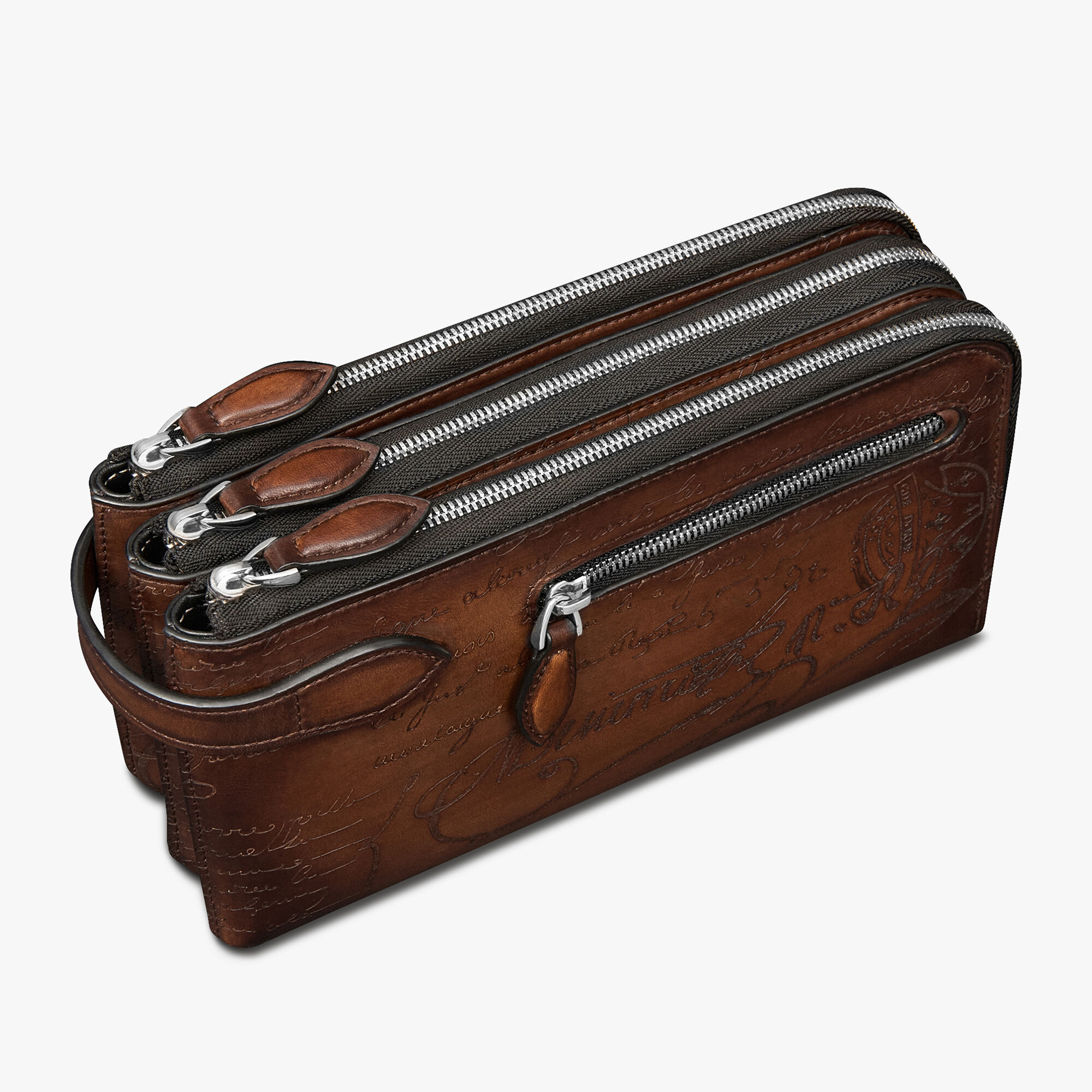Portefeuille Zippe Tout En Un Tiriwa En Cuir
