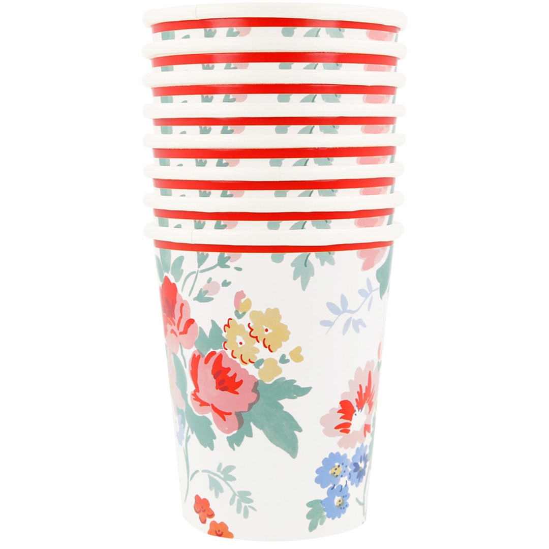 Meri meri bekers vintage floral - 8st