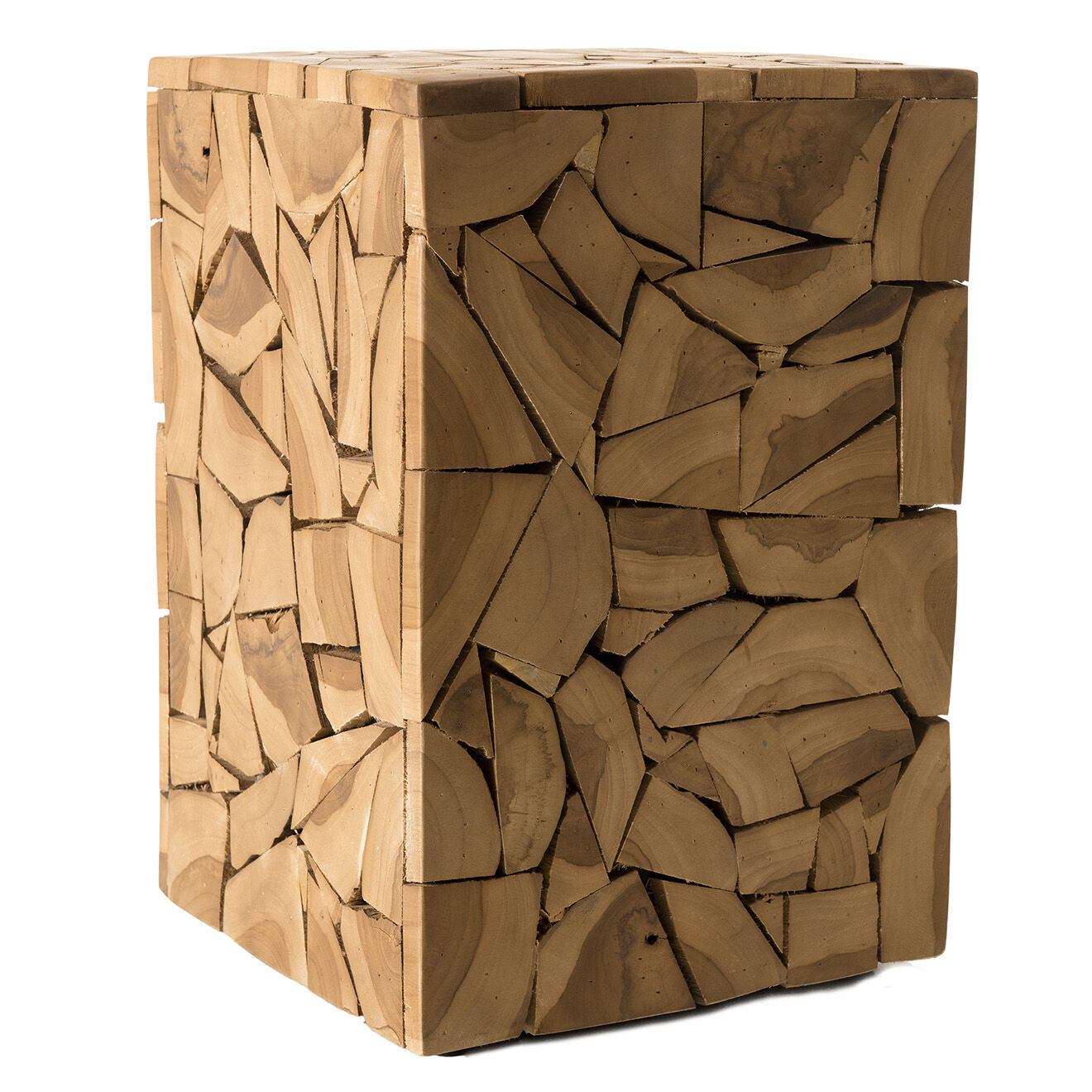 Macabane Table d'appoint carrée Suzy bois - 32x32x48 cm