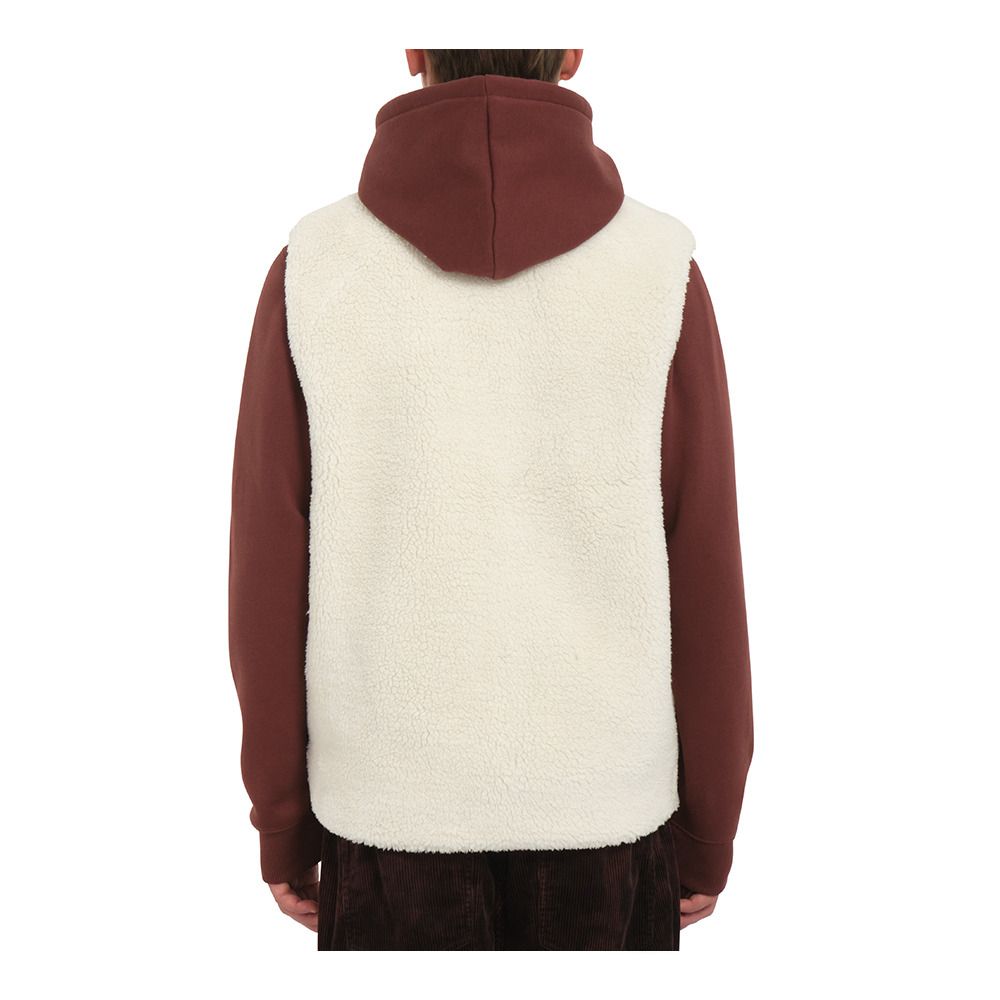Volcom MUZZER FUZZAR - Polaire Homme dirty white