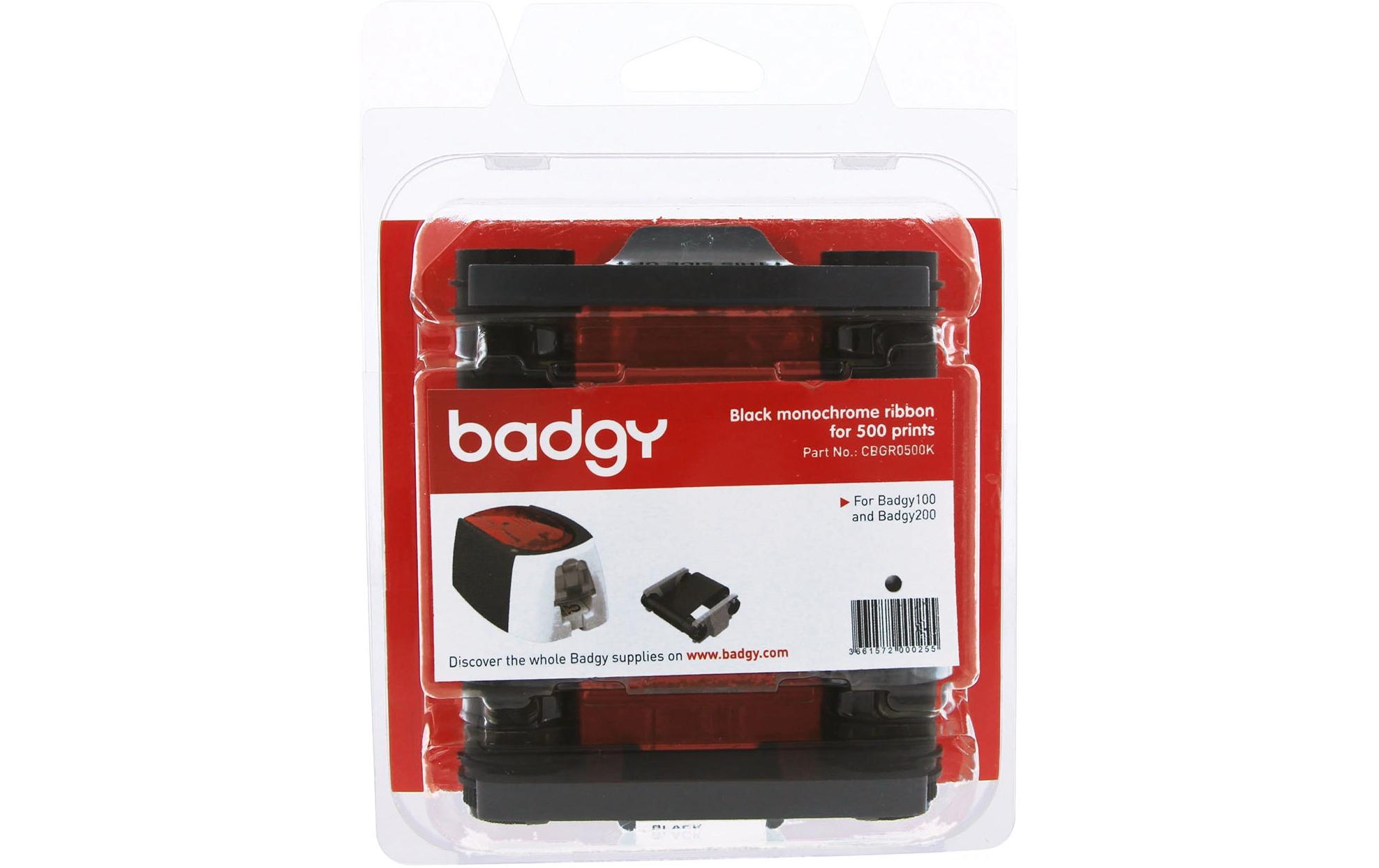 Badgy 100 / Badgy 200 SchwarzFür das Bedrucken von 500 Kartenseiten
