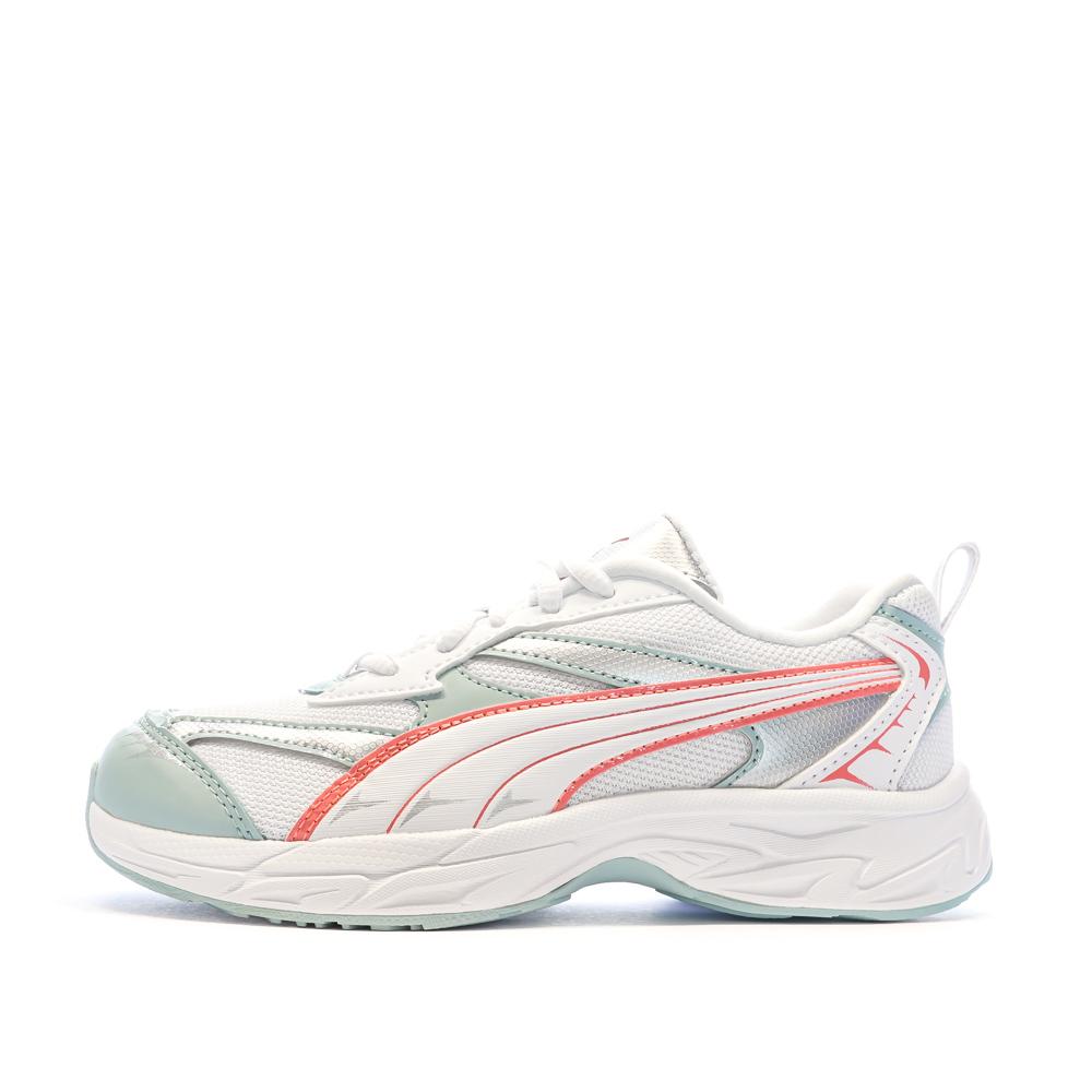 Puma Baskets Blanches/Bleu/Rose Fille Puma Morphic
