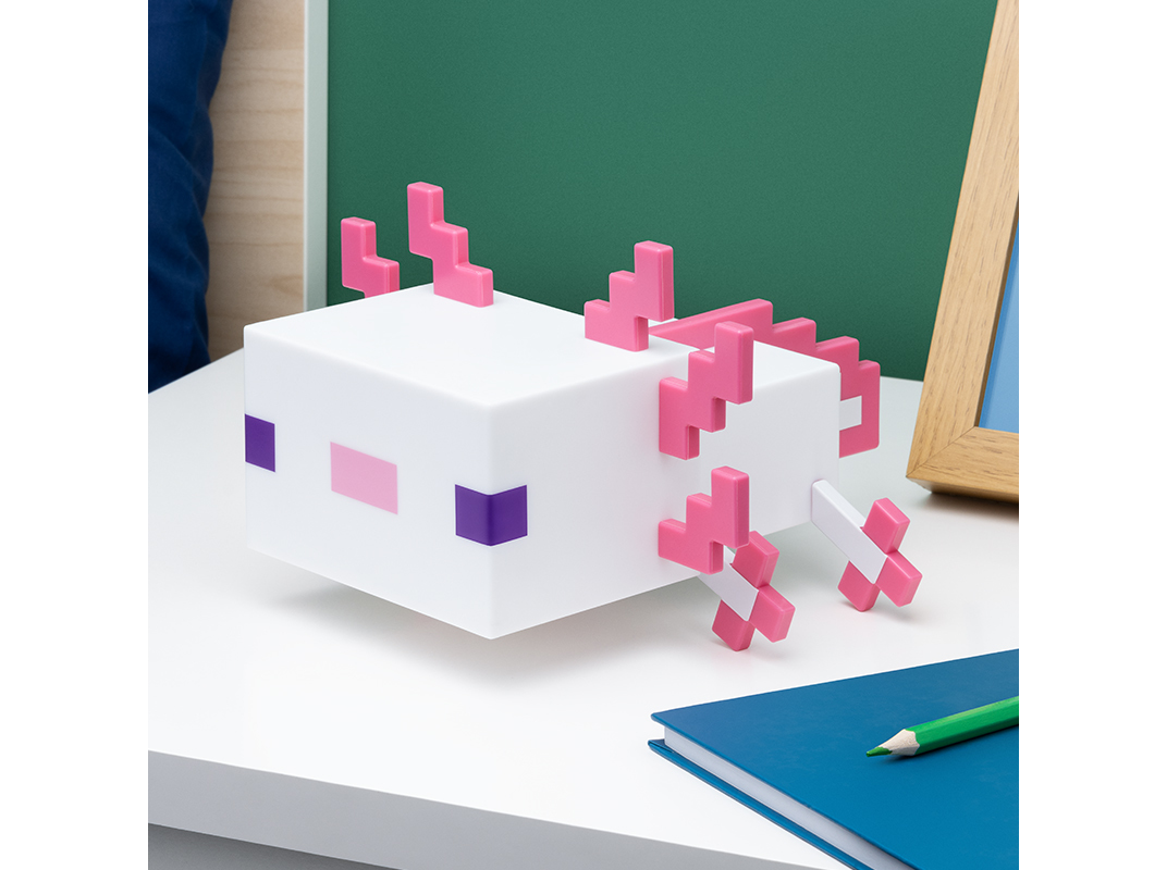 MINECRAFT CANDEEIRO AXOLOTL
