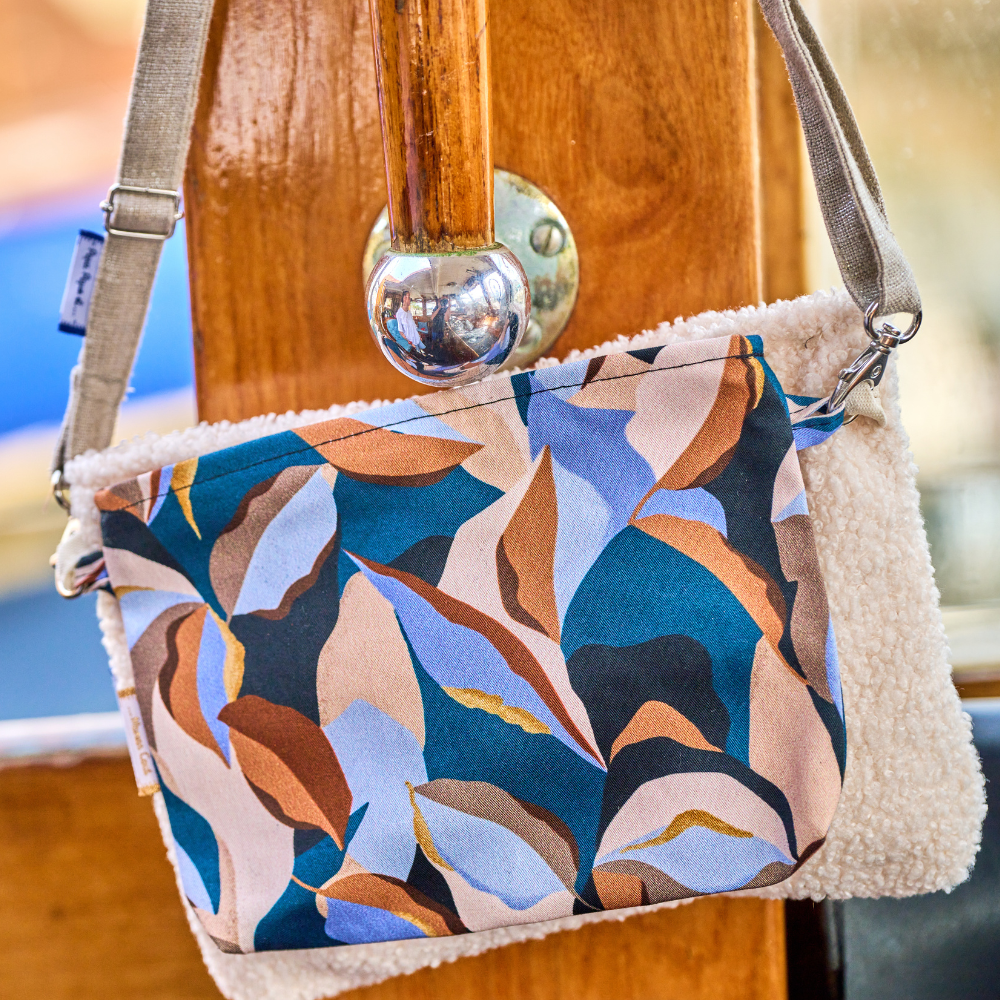 Petite Pochette En Coton Vague D'automne