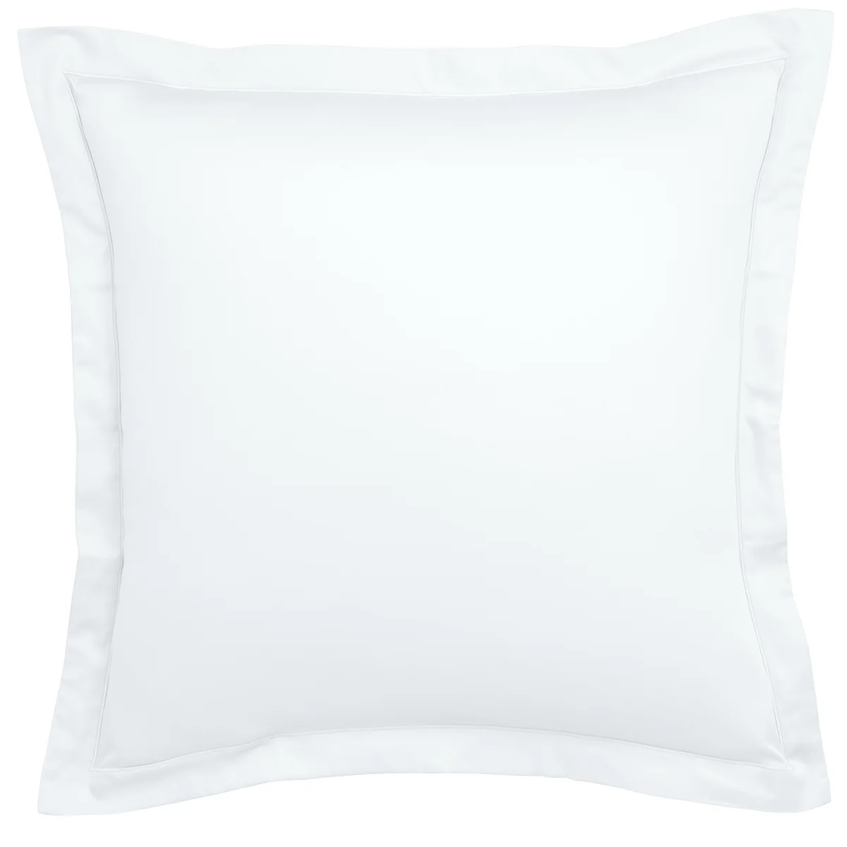 Taie d'oreiller Partition Satin de coton Coloris Blanc