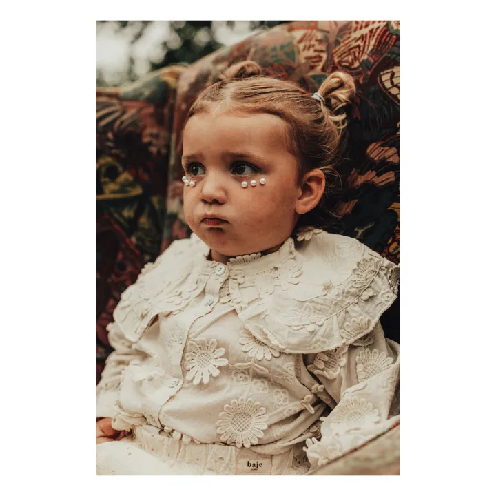 Baje Studio Blouse Neale Brodée | Crème