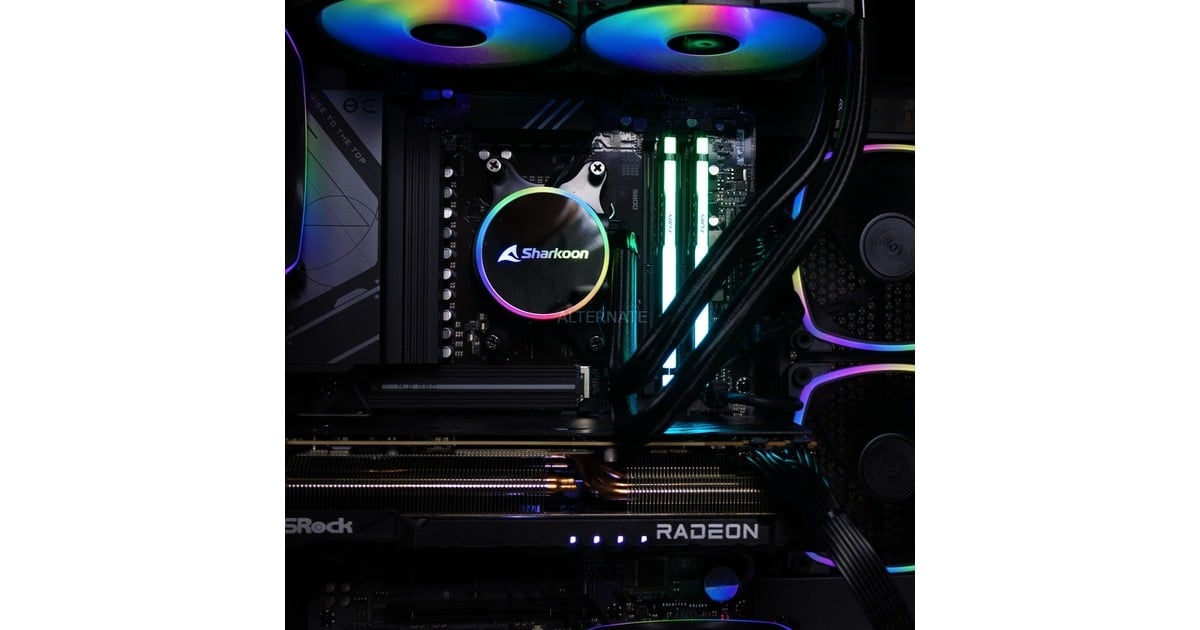 ALTERNATEThunderstorm Starter Ryzen 5 – RX 7700 XT gaming pc  (Zwart | R5 7600 | RX 7700 XT | 32 GB | 2 TB SSD)