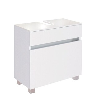 Waschbeckenunterschrank Baabe 60 x 55 cm Weiß matt
